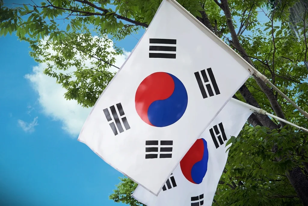 kobi education-beasiswa s1 luar negeri full korea selatan-gambar bendera korea selatan di siang hari