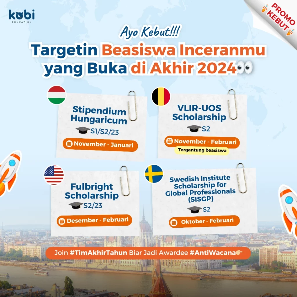 kobi education-beasiswa tanpa balik ke indonesia-gambar poster beasiswa akhir tahun seo untuk artikel ga pulang ke indonesia