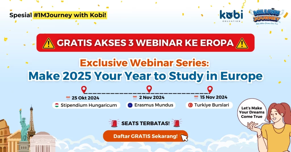 kobi education-beasiswa tanpa balik ke indonesia-gambar banner webinar study in europe one