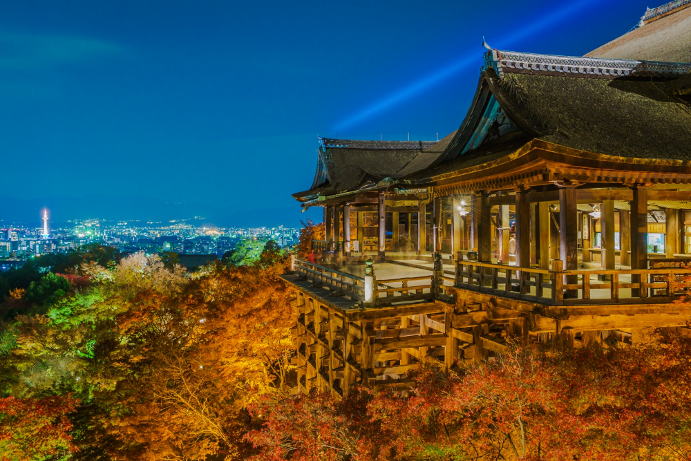 kobi education-jenis beasiswa gks-gambar pemandangan kuil di korea selatan pada malam hari