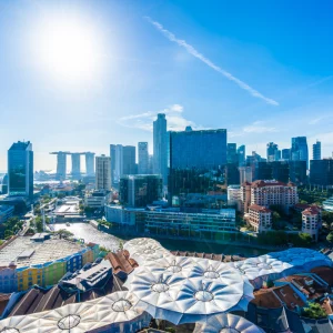 kobi education-biaya hidup singapura-gambar bangunan arsitektur di singapore city skyline