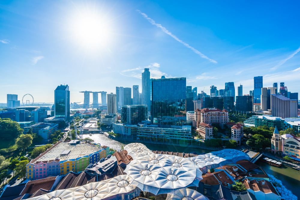 kobi education-biaya hidup singapura-gambar bangunan arsitektur di singapore city skyline