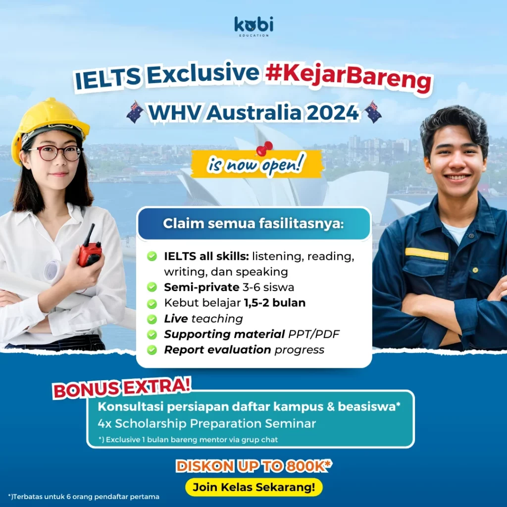 kobi education-universitas australia terbaik-gambar fasilitas ielts exclusive whv