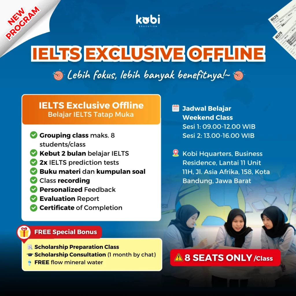 kobi education-kelas persiapan ielts-gambar ielts exclusive offline