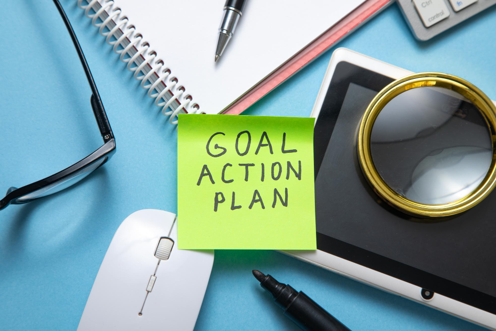 kobi education-action plan chevening-gambar sticky notes goal action plan