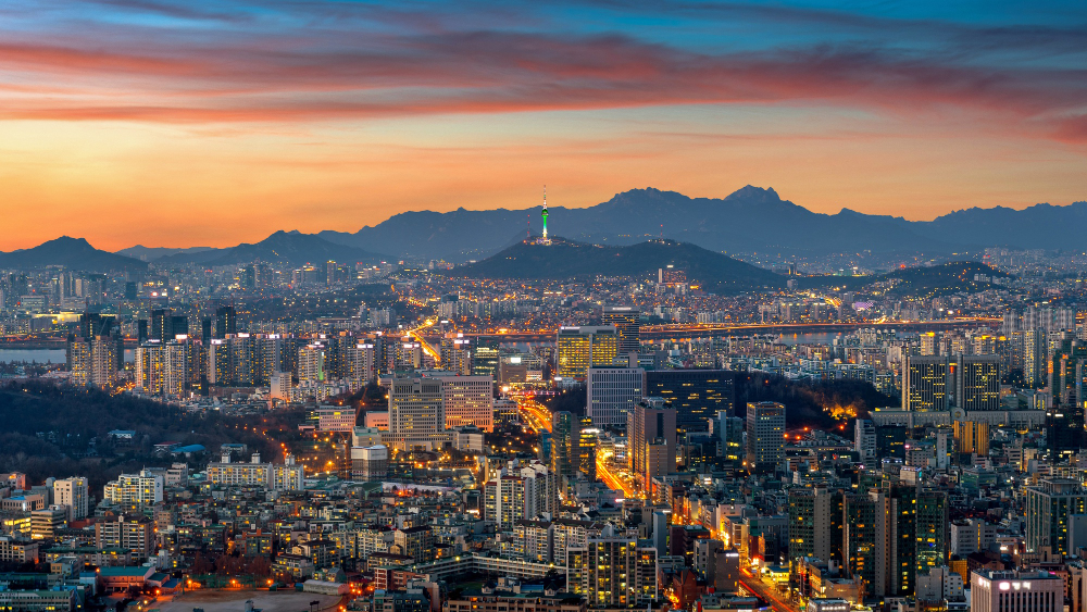 kobi education-kota terbaik di korea selatan-gambar penampakan indah kota seoul di sore hari