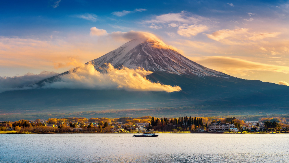 kobi education-kota terbaik di jepang-gambar danau kawaguchiko dan gunung fuji