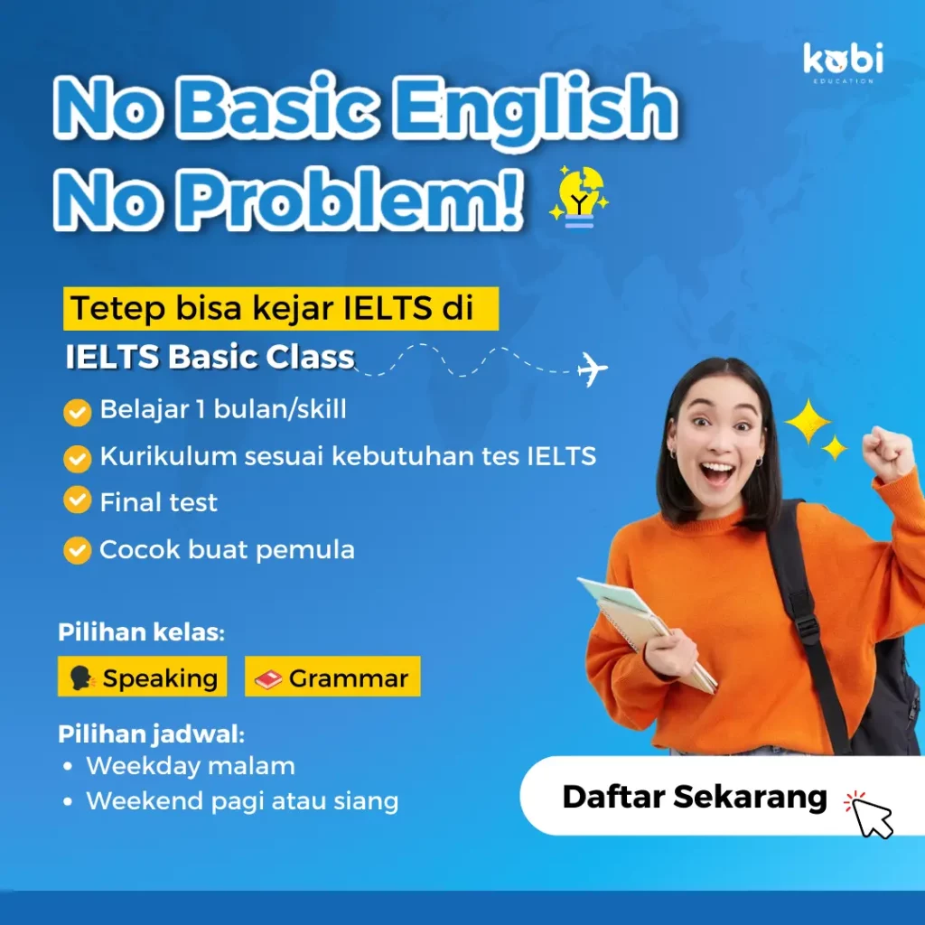 kobi education-tips belajar bahasa inggris dari nol-gambar ads basic class ke empat