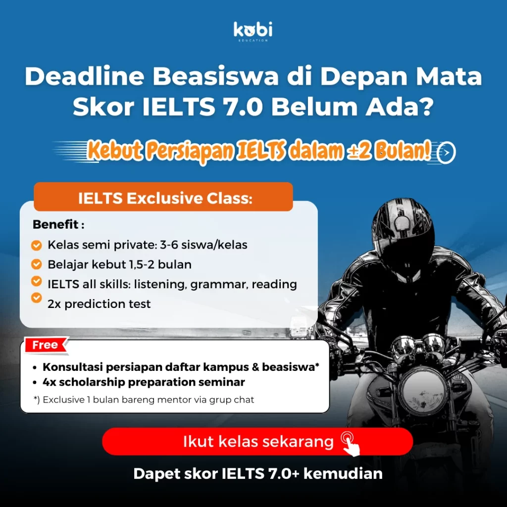 kobi education-jurusan teknik dengan gaji tertinggi-gambar poster ielts exclusive class untuk artikel engineering