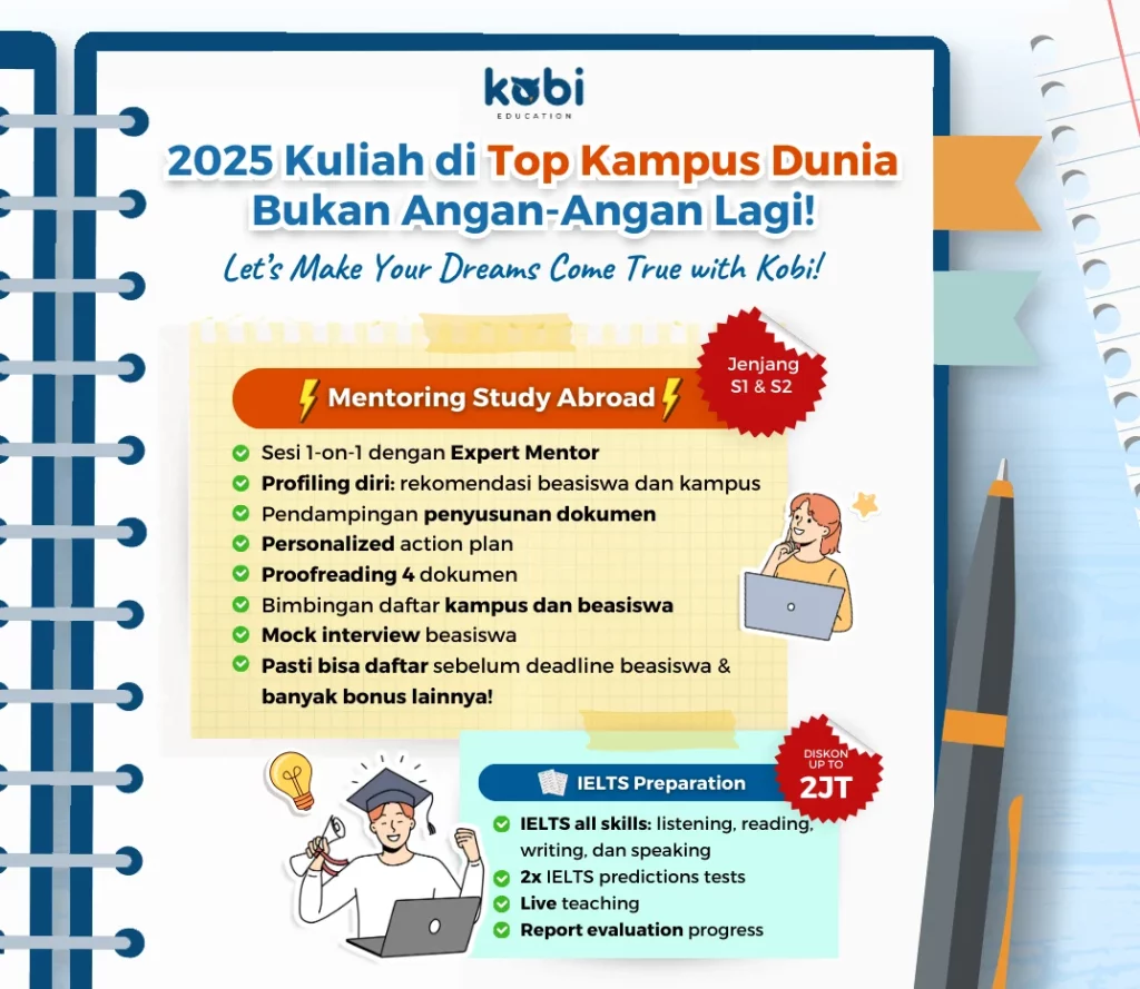 kobi education-ekskul bahasa inggris-gambar poster mentoring eropa untuk artikel ekskul english