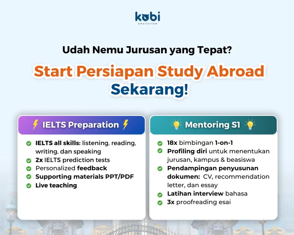 kobi education-perbedaan personal statement dan motivation letter-gambar poster mentoring s1 untuk artikel perbedaan berkas