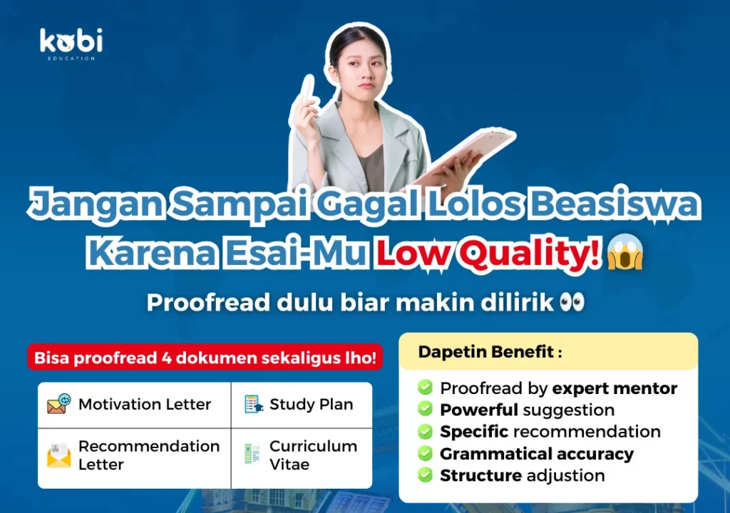 kobi education-contoh essay beasiswa-gambar poster proofreading kobi untuk artikel contoh essay buat tiga beasiswa populer