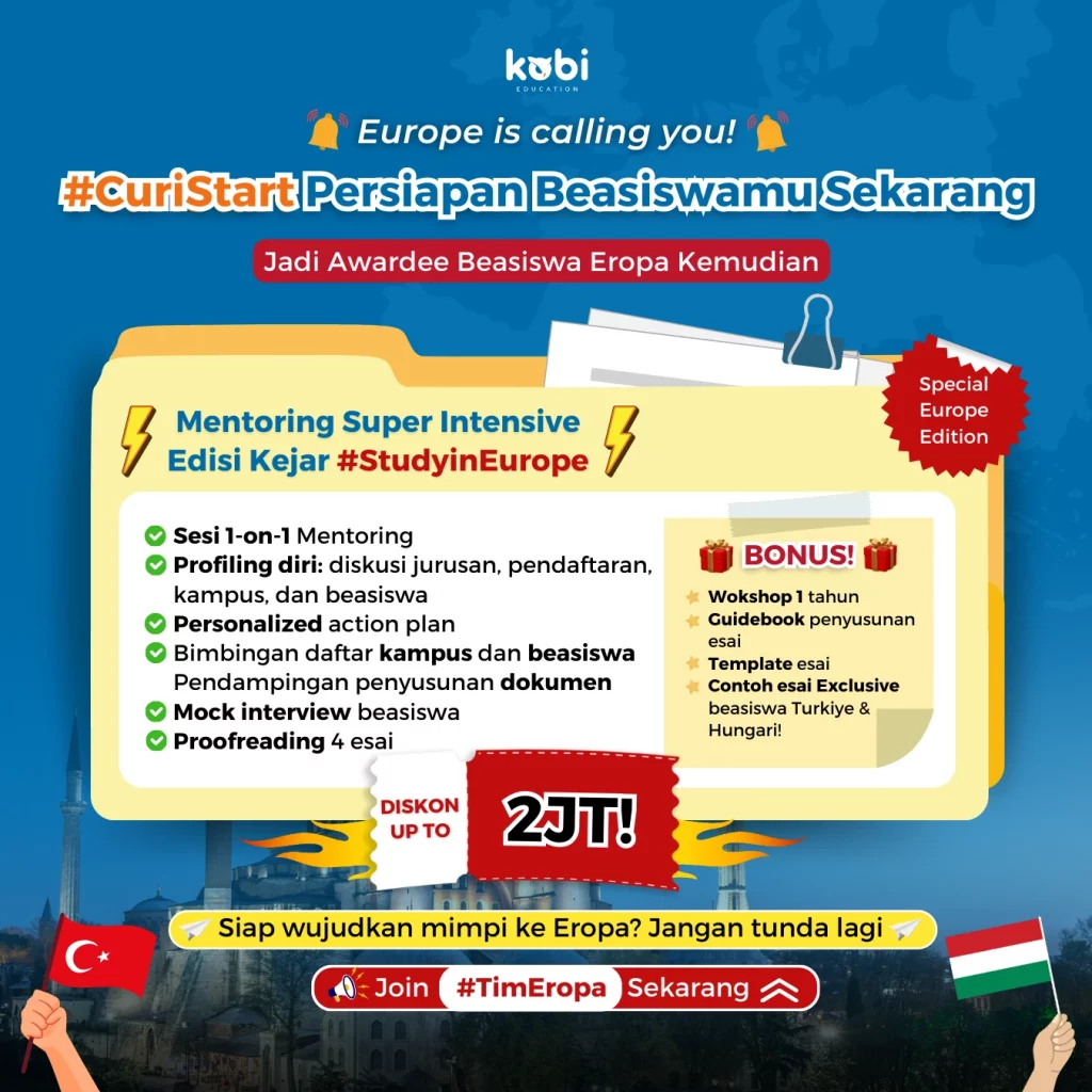 kobi education-beasiswa s2 jerman-gambar poster mentoring eropa untuk artikel beasiswa s2 di negara jerman