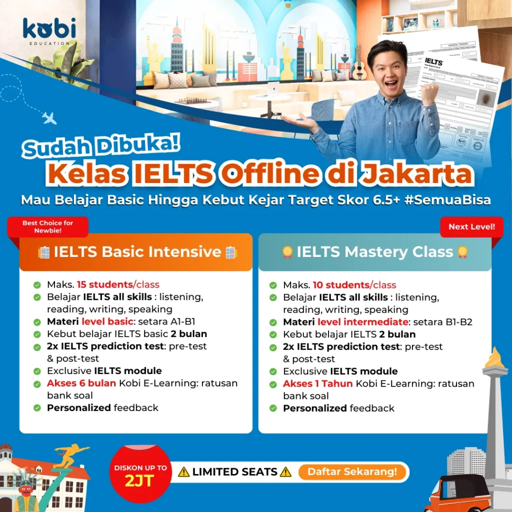 kobi education-jurusan di melbourne university-gambar poster ielts jakarta untuk artikel melbourne