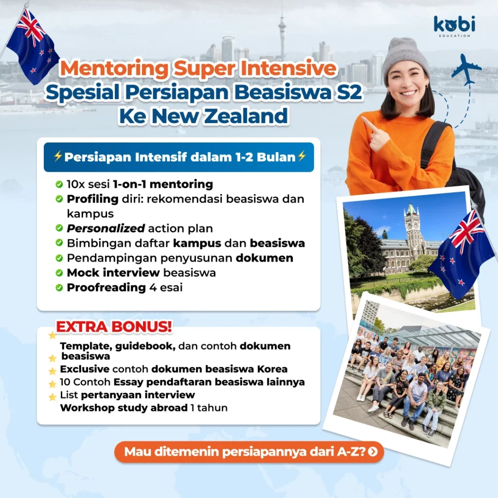 kobi education-jurusan beasiswa manaaki-gambar poster new zealand untuk artikel jurusan dalam beasiswa manaaki