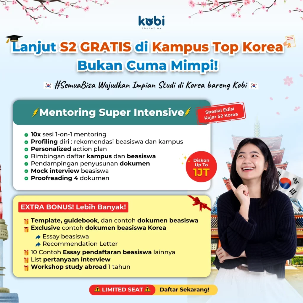 kobi education-beasiswa gks s2-gambar poster mentoring gks s2 untuk artikel yang menjelaskan lengkap mengenai beasiswanya