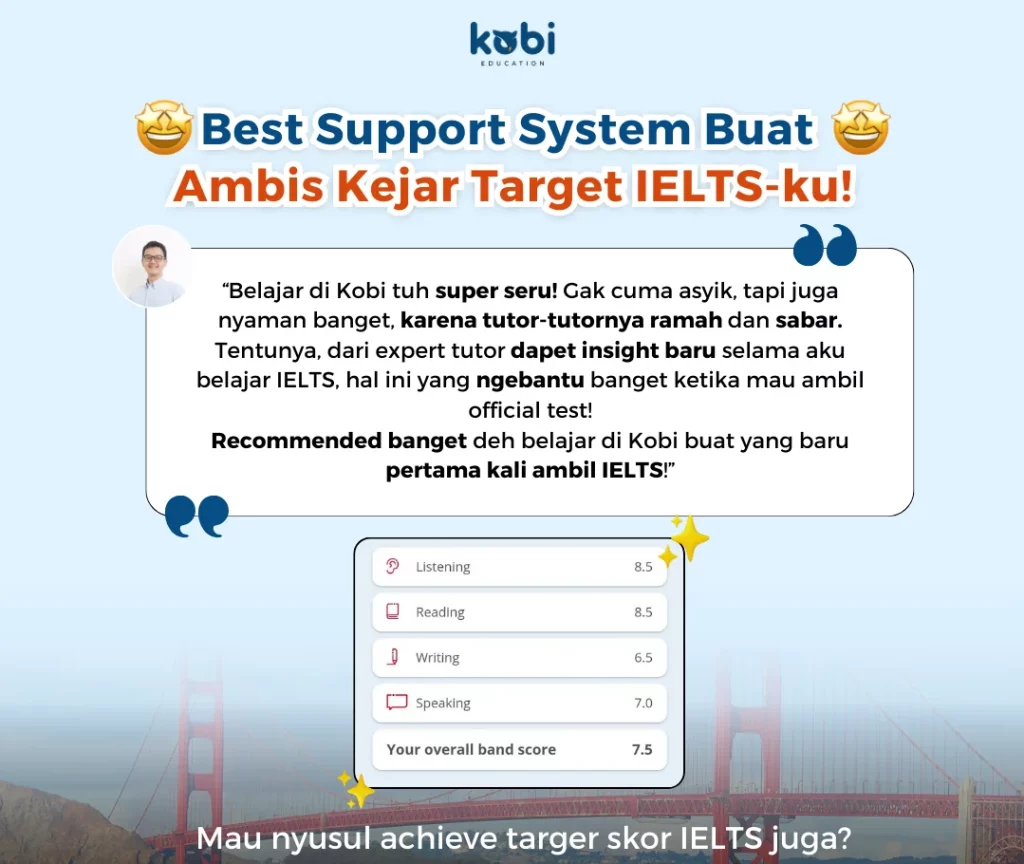 kobi education-jurusan di melbourne university-gambar testimonial ielts untuk artikel melbourne