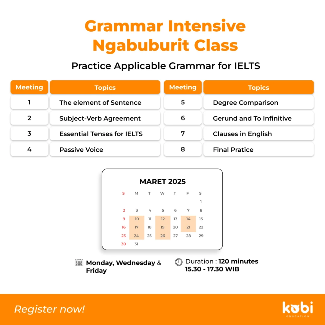 kobi education-intretech qiushi scholarship-gambar poster kelas ielts ngabuburit kedua buat artikel intretech scholarship