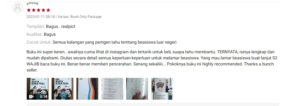 kobi education-kuliah ke luar negeri dengan budget terbatas-gambar screenshot pertama untuk testimoni buku s2 kobi