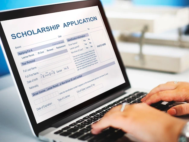 kobi education-beasiswa parsial turki-gambar tampilan scholarship application yang ada di layar suatu laptop seseorang