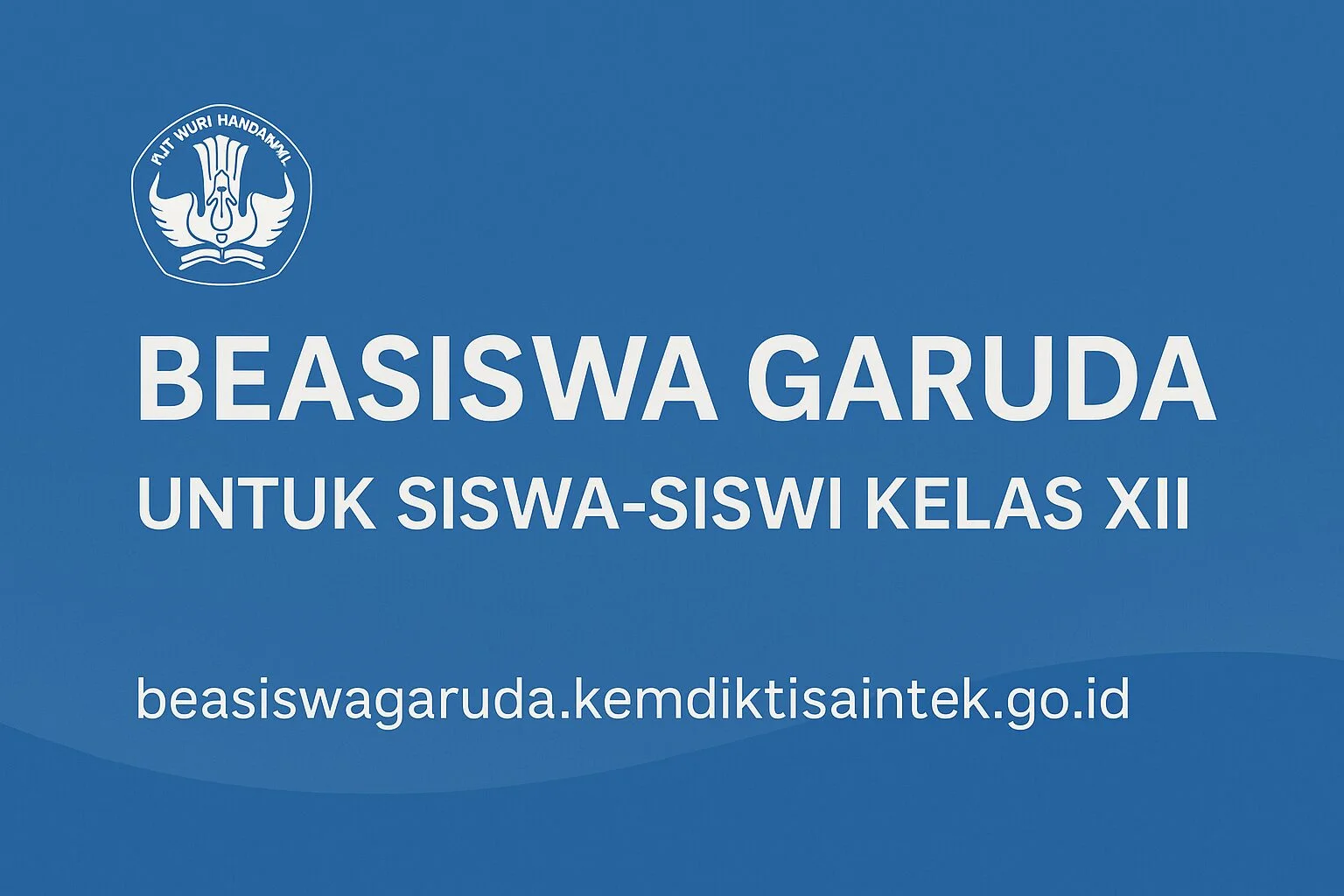 kobi education-timeline beasiswa garuda-gambar logo beasiswa buat garuda dengan background warna biru