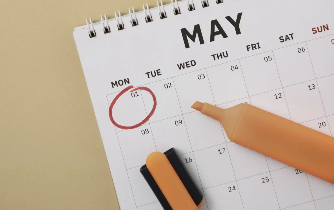 kobi education-jadwal beasiswa garuda-gambar tampilan kalendar yang sedang fokus di bulan mei